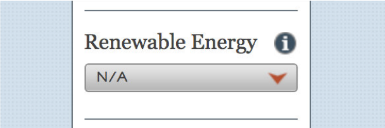 Step 12 - Select how much of your electricity goes to
                         renewable energy sources