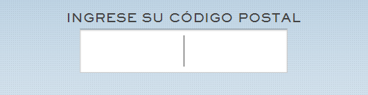 Paso uno: ingrese el código postal