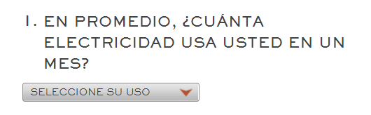 
Paso cuatro: uso mensual de Esimate Ave