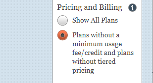 Step Seven - Filter Out Plans